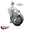 Service Caster 4 Inch Thermoplastic Rubber Swivel 12mm Threaded Stem Caster with Brake SCC SCC-TS20S414-TPRB-TLB-M1215 - alternate 3